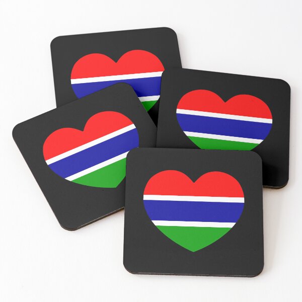 Item preview, Gambia Flag Heart GM designed and sold by shitpostee.