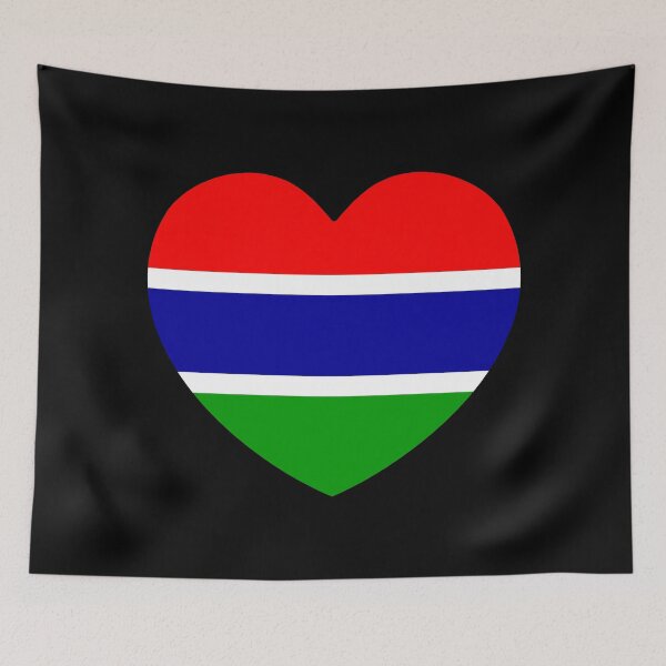 Item preview, Gambia Flag Heart GM designed and sold by shitpostee.