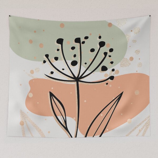 Item preview, Boho Abstract Dandelion 1 designed and sold by redrose12.