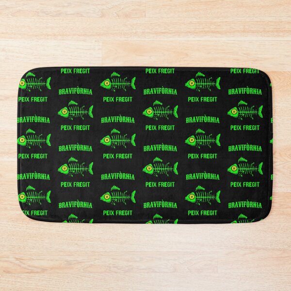 Item preview, BRAVIFÒRNIA - Peix Fregit (Neon Fish Skeleton Surf & Skate) designed and sold by TerradVents.