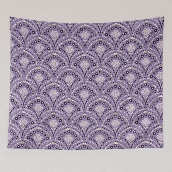 Item preview, Petal in Lavender and Dark Purple on Periwinkle designed and sold by artistmaria.