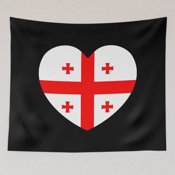 Item preview, Georgia Flag Heart GE designed and sold by shitpostee.