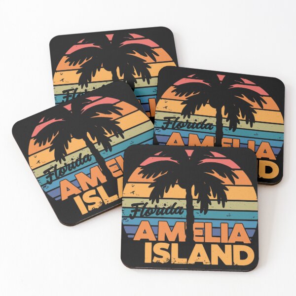 Item preview, Amelia Island Florida Retro Sunset designed and sold by VectAnik.