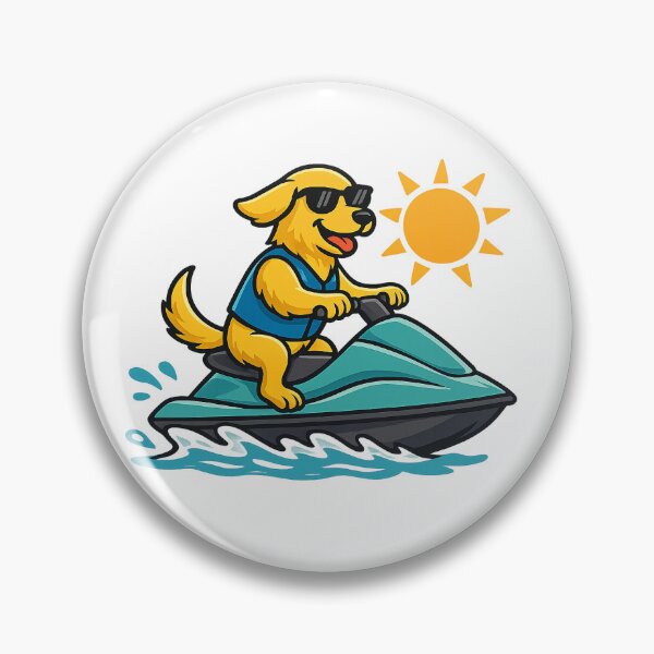 Item preview, Jetski Napkin - Golden Retriever designed and sold by NapkinStuff.