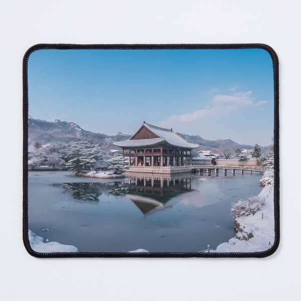 Item preview, Gyeongbokgung Palace in Winter - Snowy Royal Heritage and Seoul Snowscape designed and sold by SOOstudio73.