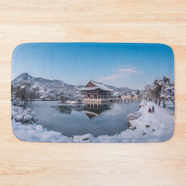 Item preview, Gyeongbokgung Palace in Winter - Snowy Royal Heritage and Seoul Snowscape designed and sold by SOOstudio73.