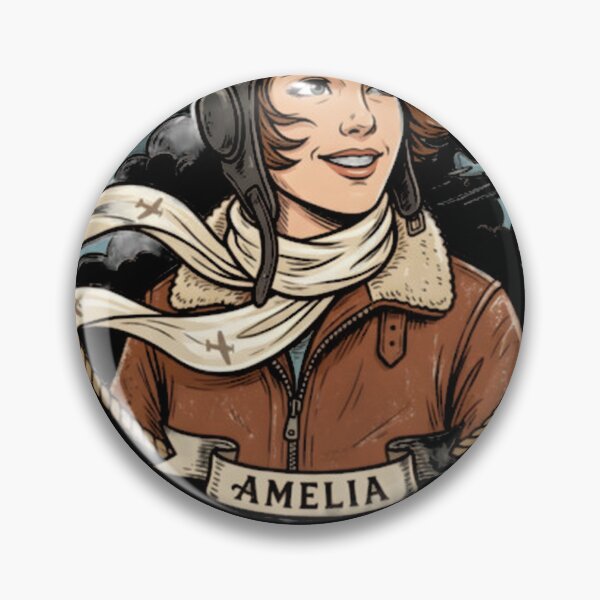 Item preview, Amelia Fly High Vintage Aviator Illustration designed and sold by OlivaHelen.