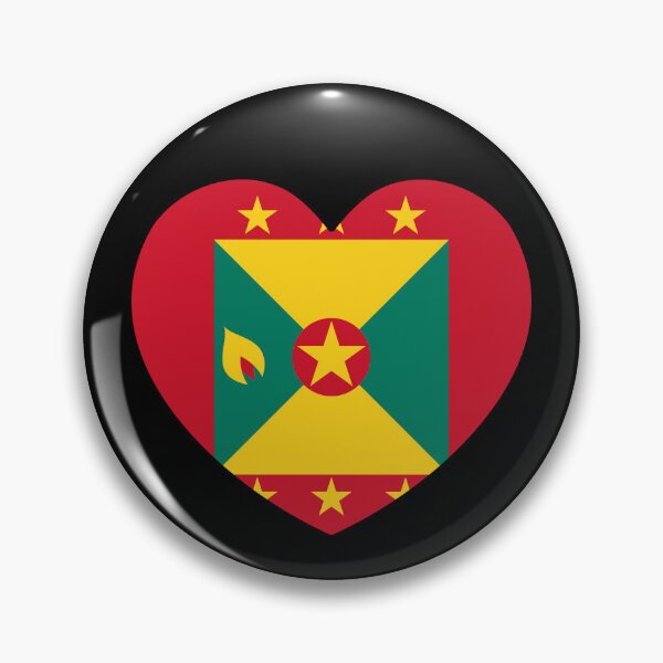 Item preview, Grenada Flag Heart GD designed and sold by shitpostee.