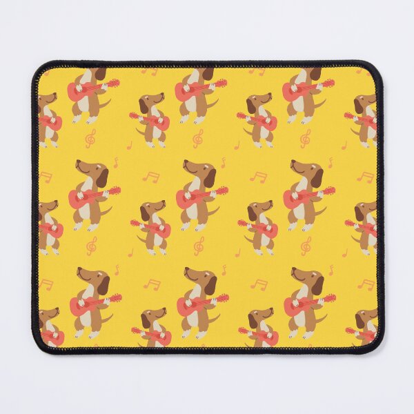 Item preview, Dachshund Playing Guitar Cute Doodle Weenie Rockstar For Musician Dog Lovers designed and sold by roarsomethings.