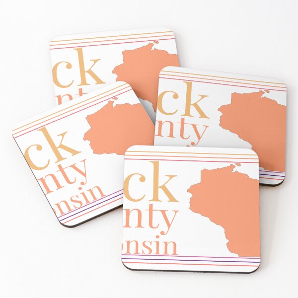 Item preview, Rock County Wisconsin Highlighted on State Map designed and sold by TheIconSmith.