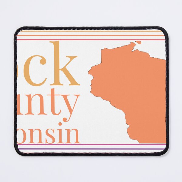 Item preview, Rock County Wisconsin Highlighted on State Map designed and sold by TheIconSmith.