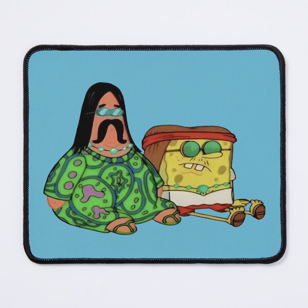 Item preview, spongebob and patrick as real hippies designed and sold by lets go already.