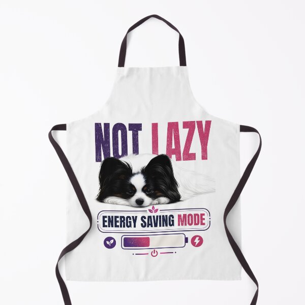 Item preview, Not Lazy - Papillon Energy Saving Mode Funny Dog Vintage designed and sold by PapillonArtStudio.