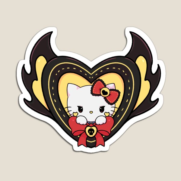 Item preview, Pastel Goth Hello Kitty Heart designed and sold by Ovarkt.
