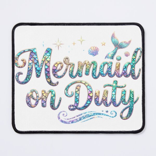 Item preview, Mermaid on Duty – Water Workout Graphic designed and sold by Halbeskilo.