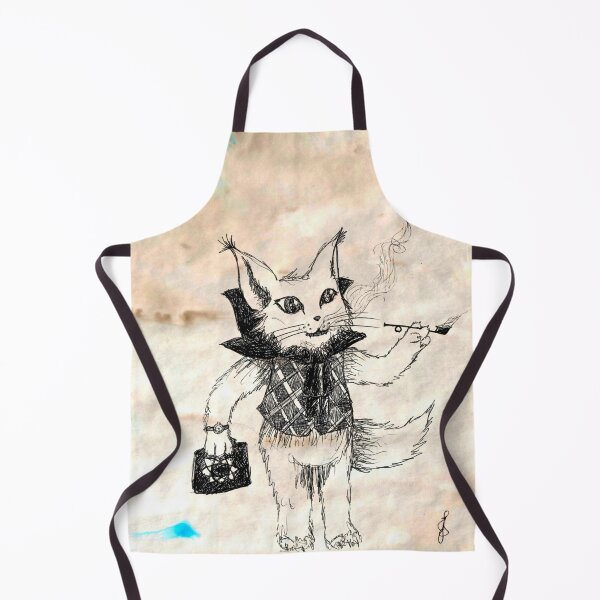 Item preview, Whimsical Victorian Gentleman Cat Hand Drawn Coffee Paper Black designed and sold by BOKEbyTC.