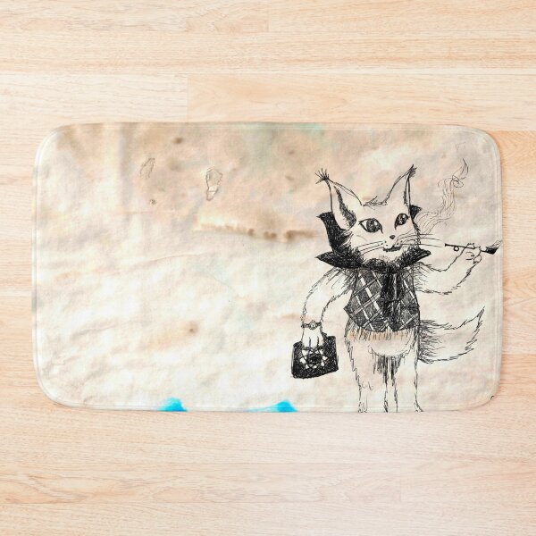 Item preview, Whimsical Victorian Gentleman Cat Hand Drawn Coffee Paper Black designed and sold by BOKEbyTC.