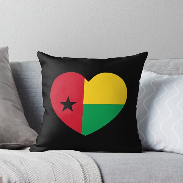 Item preview, Guinea-Bissau Flag Heart GW designed and sold by shitpostee.