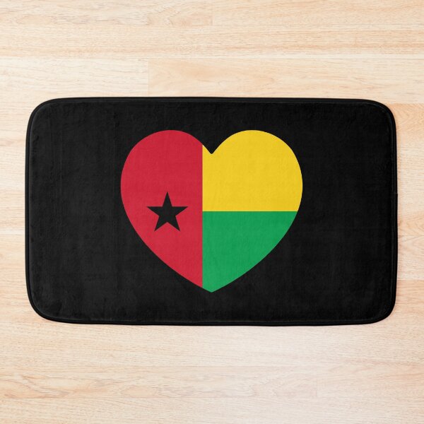 Item preview, Guinea-Bissau Flag Heart GW designed and sold by shitpostee.