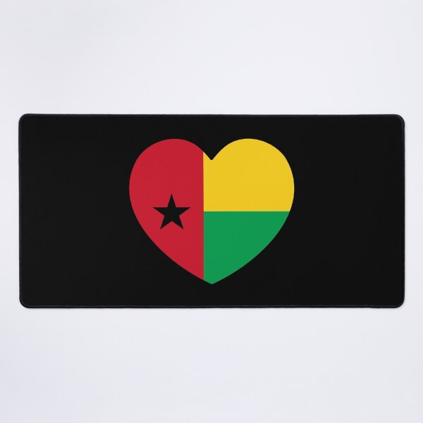 Item preview, Guinea-Bissau Flag Heart GW designed and sold by shitpostee.