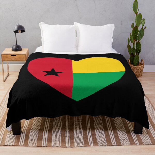 Item preview, Guinea-Bissau Flag Heart GW designed and sold by shitpostee.