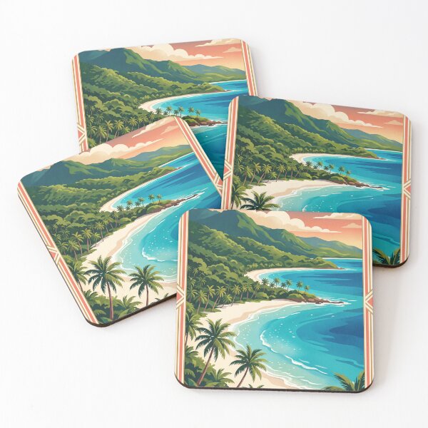 Item preview, Montego Bay Jamaica Vintage Travel Poster – Tropical Caribbean Beach designed and sold by Bomax121.