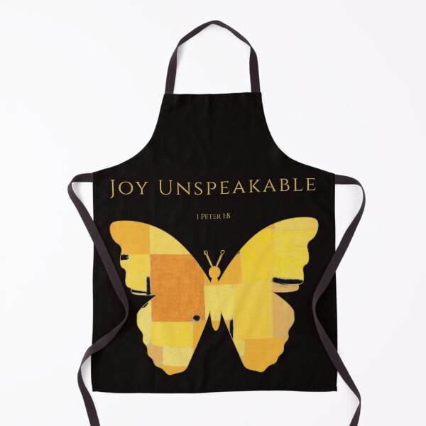Item preview, Joy Unspeakable Yellow Butterfly Christian Art Scripture Faith Gift Many Parts One Beauty 1 Peter 1 8 designed and sold by KittenAndCo.
