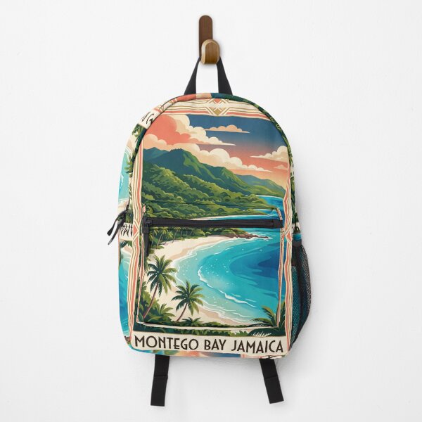 Item preview, Montego Bay Jamaica Vintage Travel Poster – Tropical Caribbean Beach designed and sold by Bomax121.