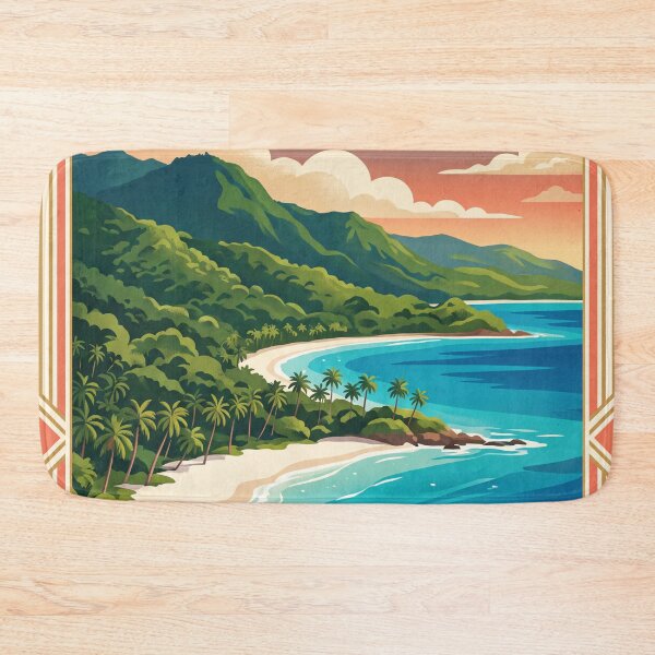 Item preview, Montego Bay Jamaica Vintage Travel Poster – Tropical Caribbean Beach designed and sold by Bomax121.