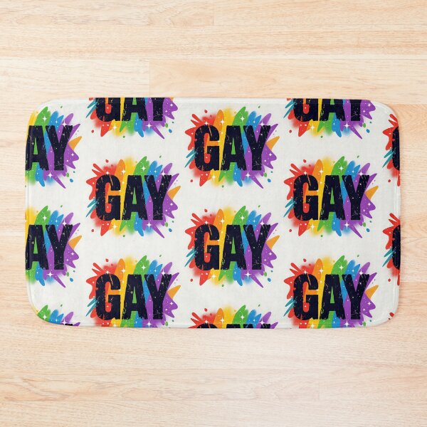 Item preview, Bold GAY Rainbow Splash Pride Graphic designed and sold by ZhivanCrimson.