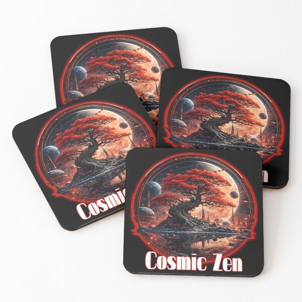 Item preview, Cosmic Zen – Sci-Fi Tree of Life | Futuristic Space Landscape | Cyberpunk Fantasy Art designed and sold by A-T-H.