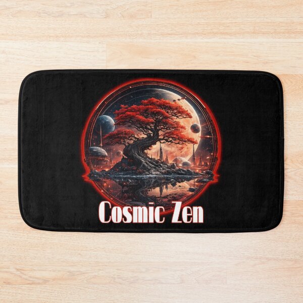 Item preview, Cosmic Zen – Sci-Fi Tree of Life | Futuristic Space Landscape | Cyberpunk Fantasy Art designed and sold by A-T-H.