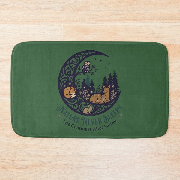 Item preview, Nature Never Sleeps Woodland Artwork | Premium Nature Illustration designed and sold by Amr Darwish Graphic designer.