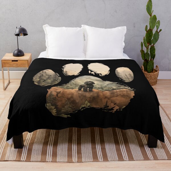 Item preview, Funny Poodle Paw Foggy Mountain Tree Mom Dad Kids designed and sold by rafaeltto.