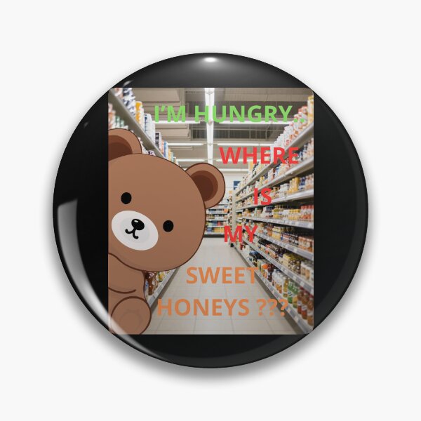 Item preview, Forever Hungry Honey Bear Mode On designed and sold by zebek-design.