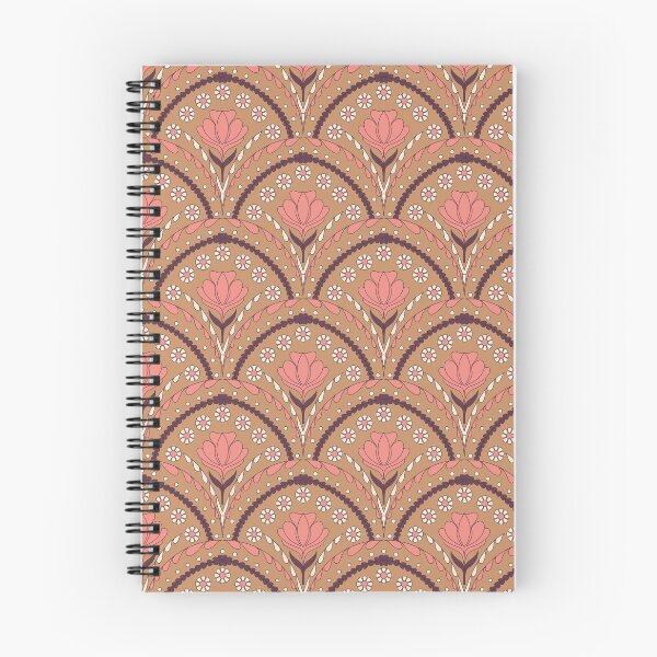 Item preview, Petal in Pink and Brown on Ochre Gold designed and sold by artistmaria.