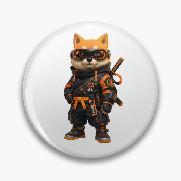 Item preview, Cyberpunk Shiba Inu Ninja Techwear Anime Dog designed and sold by Bhinfy.