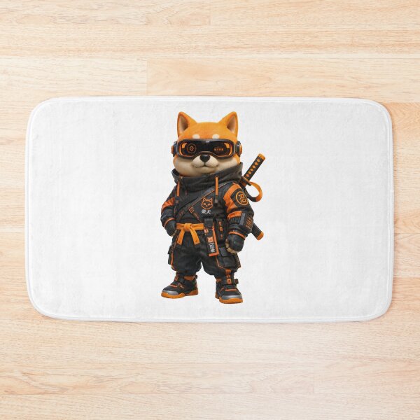 Item preview, Cyberpunk Shiba Inu Ninja Techwear Anime Dog designed and sold by Bhinfy.