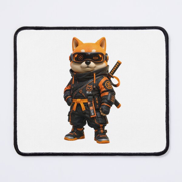 Item preview, Cyberpunk Shiba Inu Ninja Techwear Anime Dog designed and sold by Bhinfy.