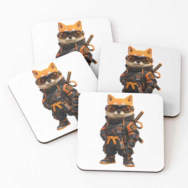 Item preview, Cyberpunk Shiba Inu Ninja Techwear Anime Dog designed and sold by Bhinfy.
