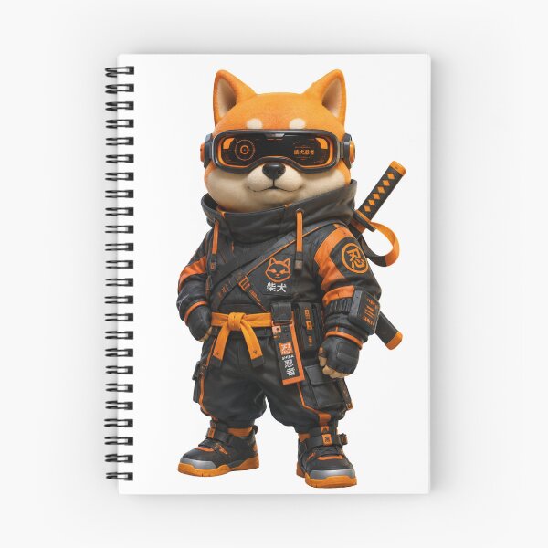 Item preview, Cyberpunk Shiba Inu Ninja Techwear Anime Dog designed and sold by Bhinfy.