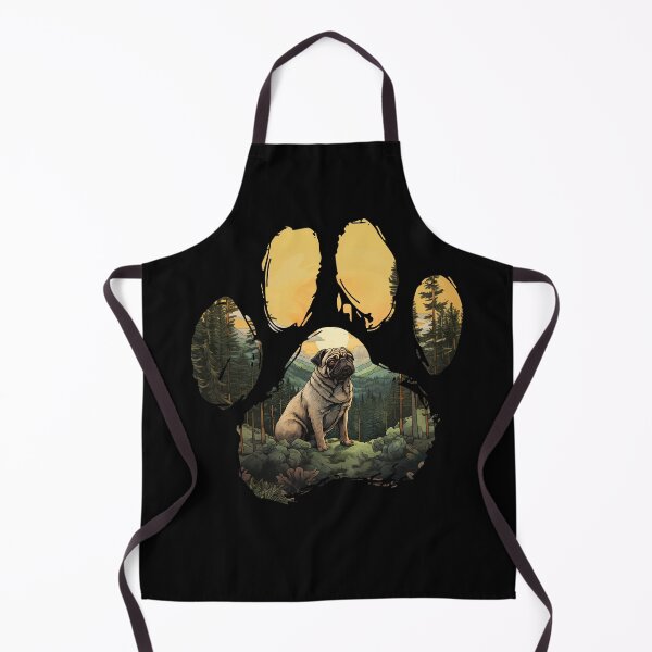 Item preview, Funny Pug Paw Foggy Mountain Tree Mom Dad Kids designed and sold by rafaeltto.