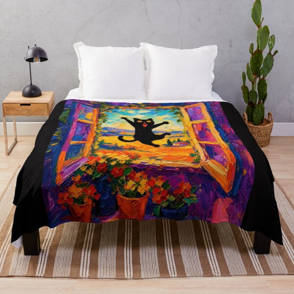 Item preview, Matisse Open Window Black Cat designed and sold by PurrfectHome.