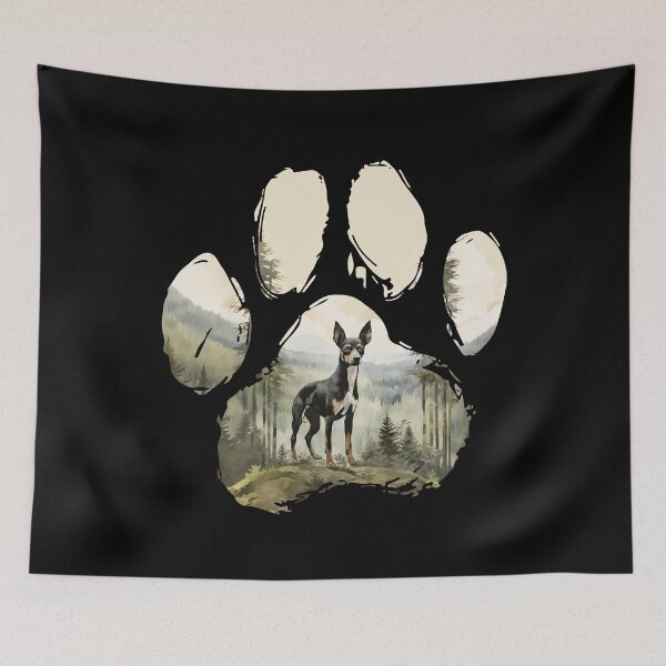 Item preview, Funny Rat Terrier Paw Foggy Mountain Tree Mom Dad Kids designed and sold by rafaeltto.