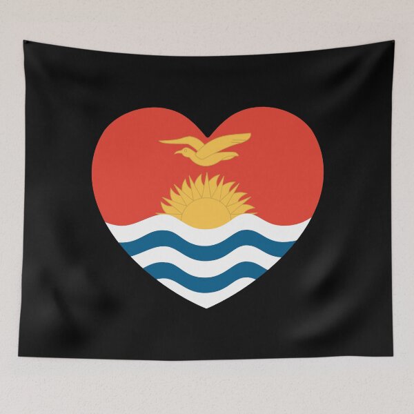 Item preview, Kiribati Flag Heart KI designed and sold by shitpostee.