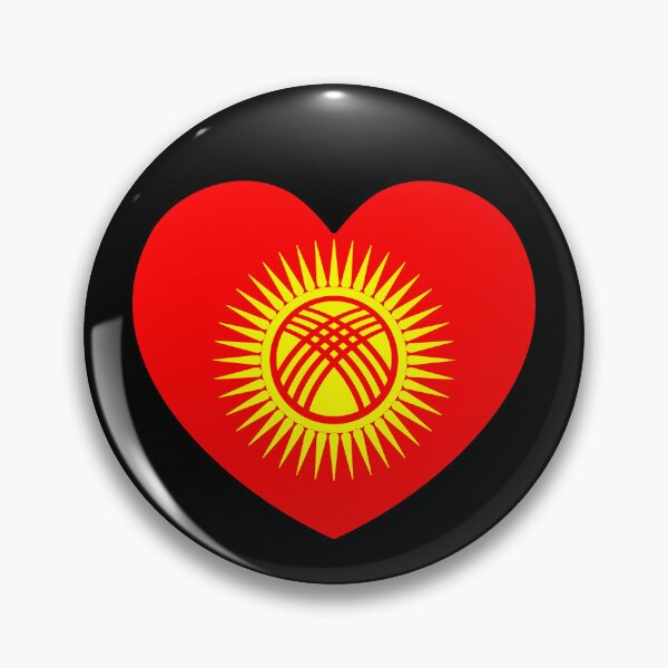 Item preview, Kyrgyzstan Flag Heart KG designed and sold by shitpostee.