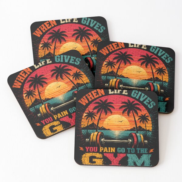 Item preview, When Life Gives You Pain Go To The Gym Fitness Workout Motivation designed and sold by RetroMini2026.