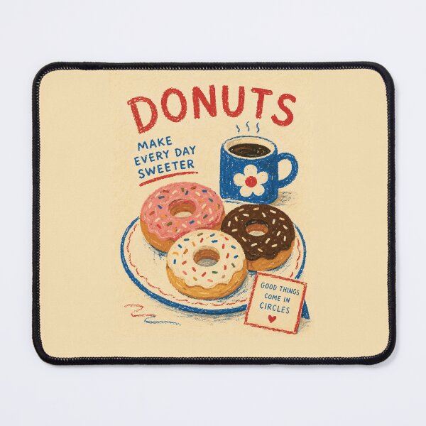 Item preview, Coffee and Donuts Poster – Retro Café Wall Art for Donut Lovers designed and sold by JOOKDesign.