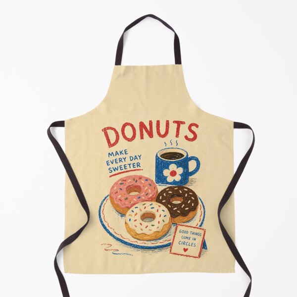 Item preview, Coffee and Donuts Poster – Retro Café Wall Art for Donut Lovers designed and sold by JOOKDesign.