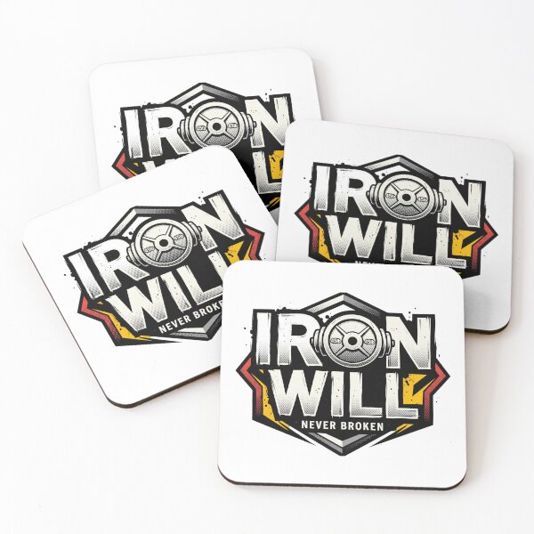Item preview, Iron Will Gym Motivation Typography Vector - Fitness Power Graphic designed and sold by devilfronty.